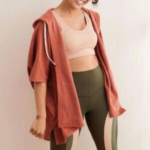 AERIE hooded poncho